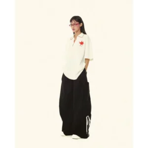 Quần ống rộng túi hộp ống quần trang trí nơ - PANTS 16