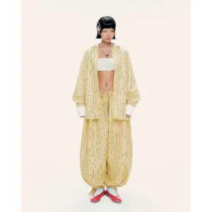Quần ống rộng rút eo dáng phồng phối cột - PANTS 31